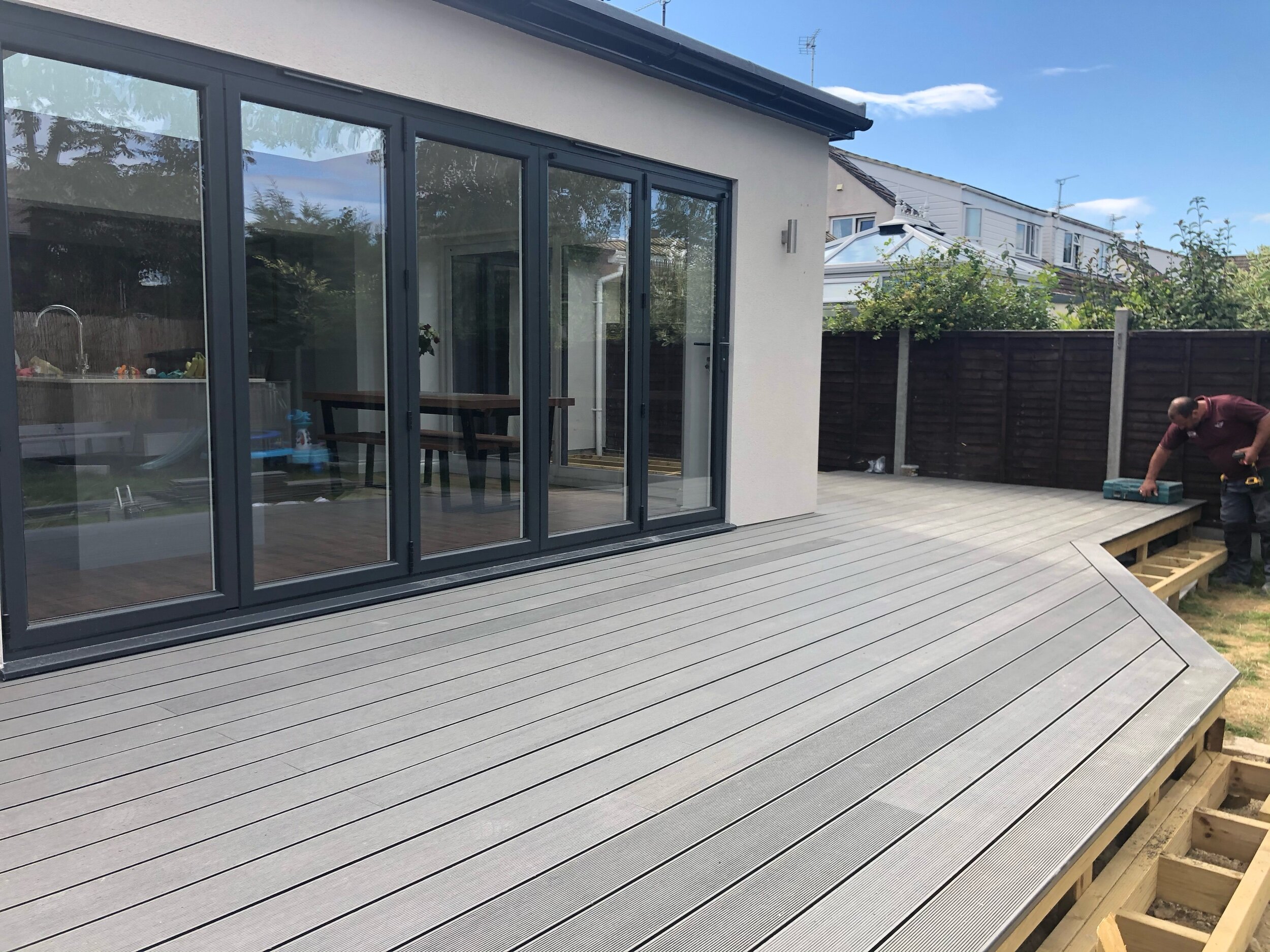 Rear extension and landscaping in Fairford