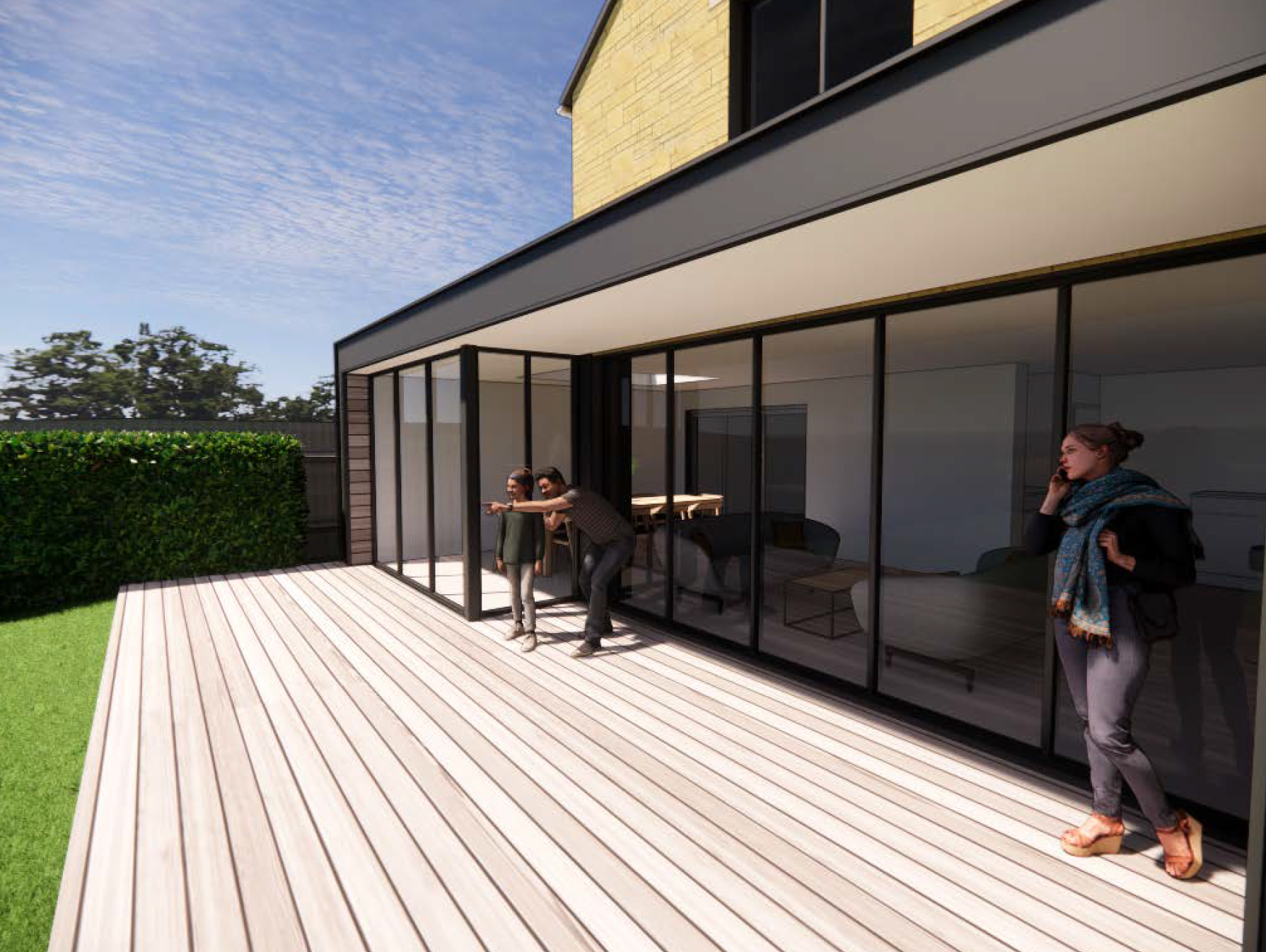 External CGI of a Swindon extension project