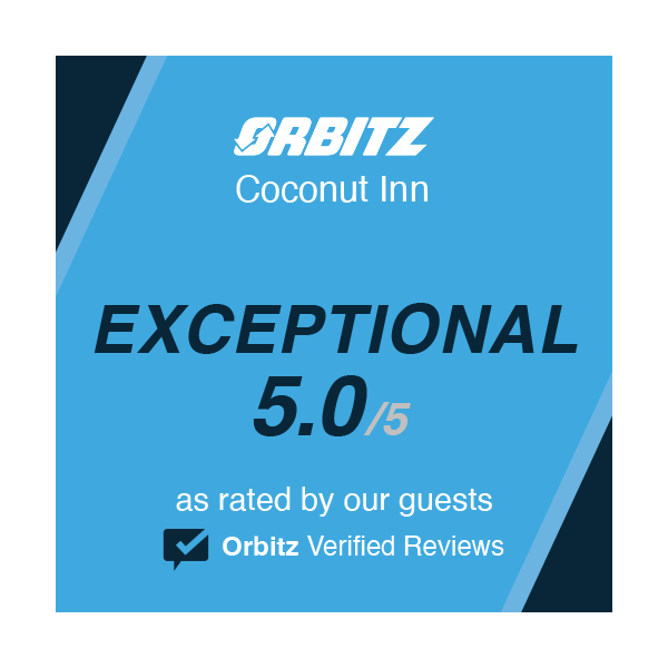 Coconut Inn rated Exceptional 5.0 out of 5 on Orbit