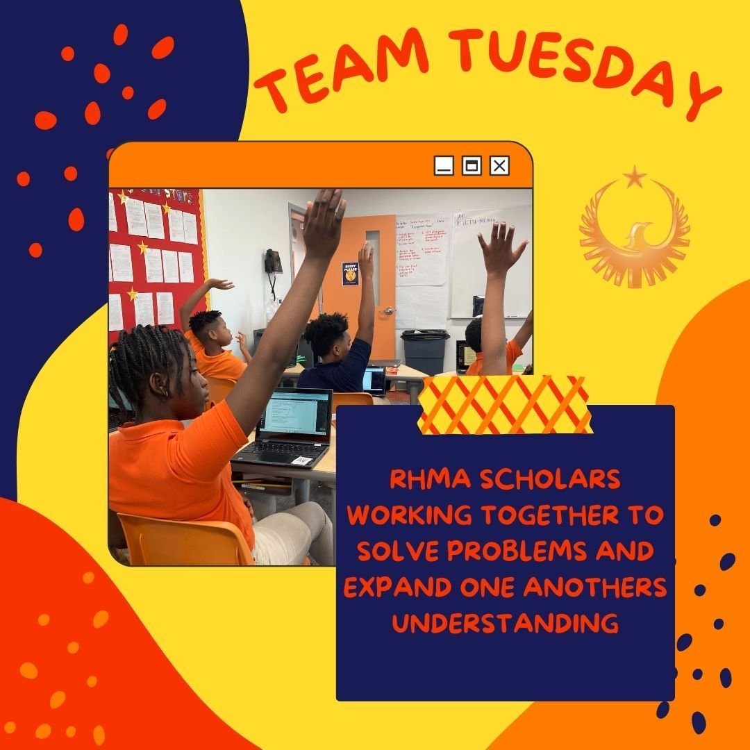 It's Team Tuesday and RHMA is working together to make sure they maximize their learning through participation in class discussions. #RHMA #ResurgenceHall