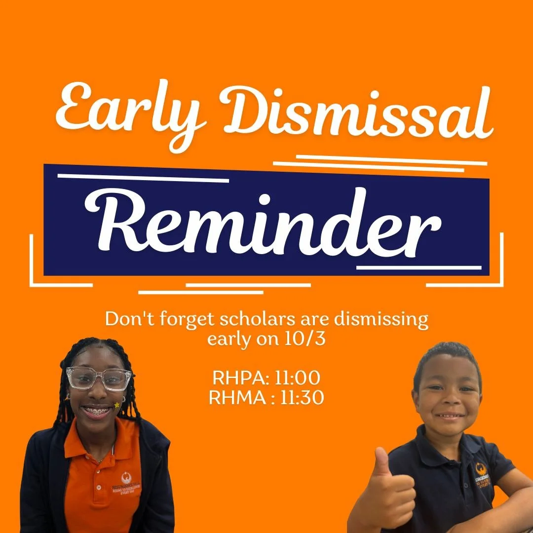 Early dismissal this Friday, October 3rd for Fall Break! Enjoy the break, Phoenix Family &mdash; we&rsquo;ll see you back on Monday, October 13th!