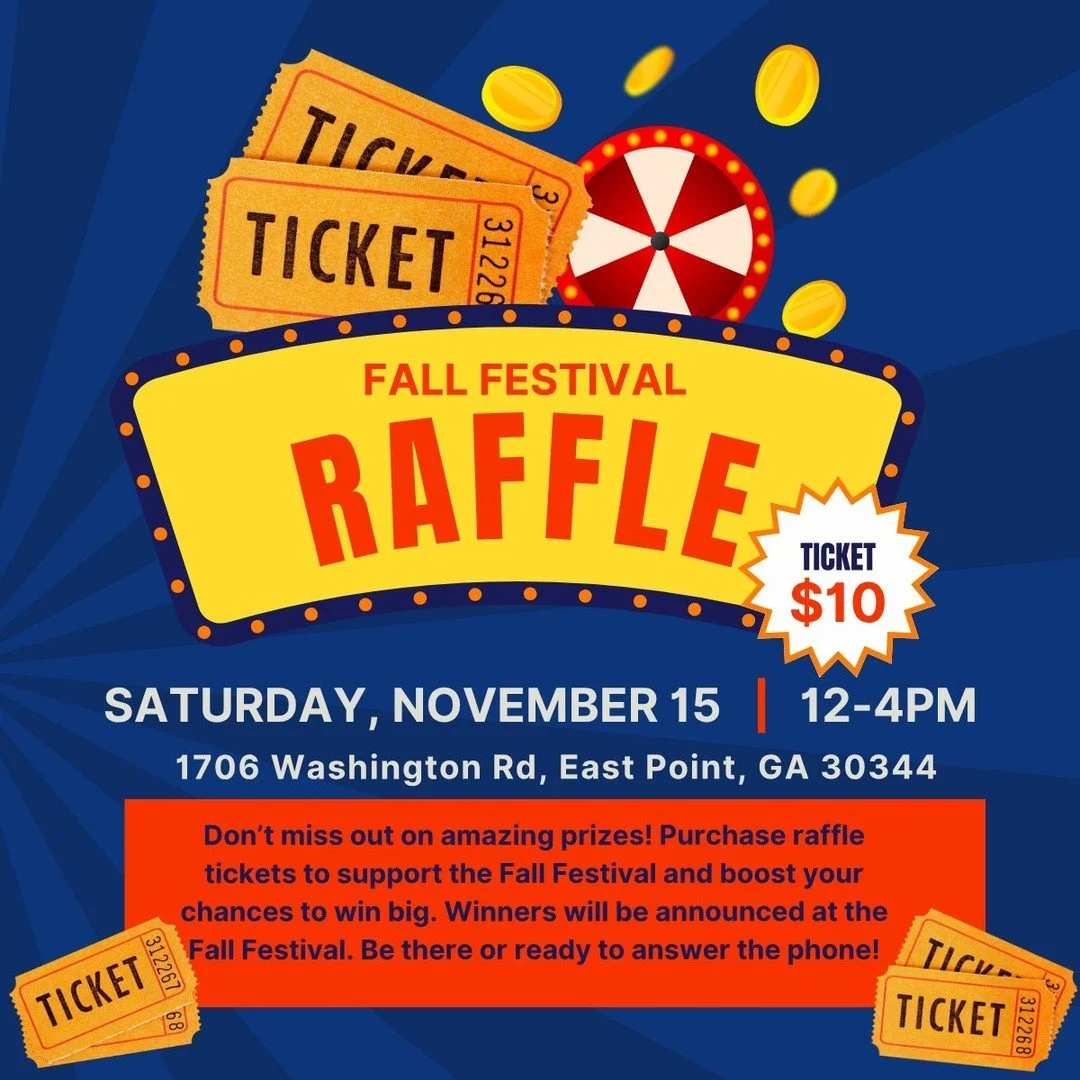 The Fall Festival raffle is closing soon! Don’t miss your chance to win big prizes and join the fun at the Fall Festival on Saturday, November 15th!