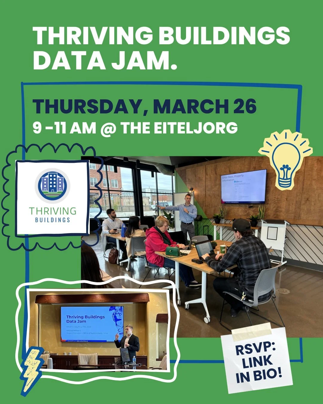 Calling all building owners and managers!

We're hosting an in-person ⚡ energy efficiency ⚡ workshop where you can learn how to benchmark your utility usage and participate in the Thriving Buildings program.

Why does energy efficiency matter?
Using 
