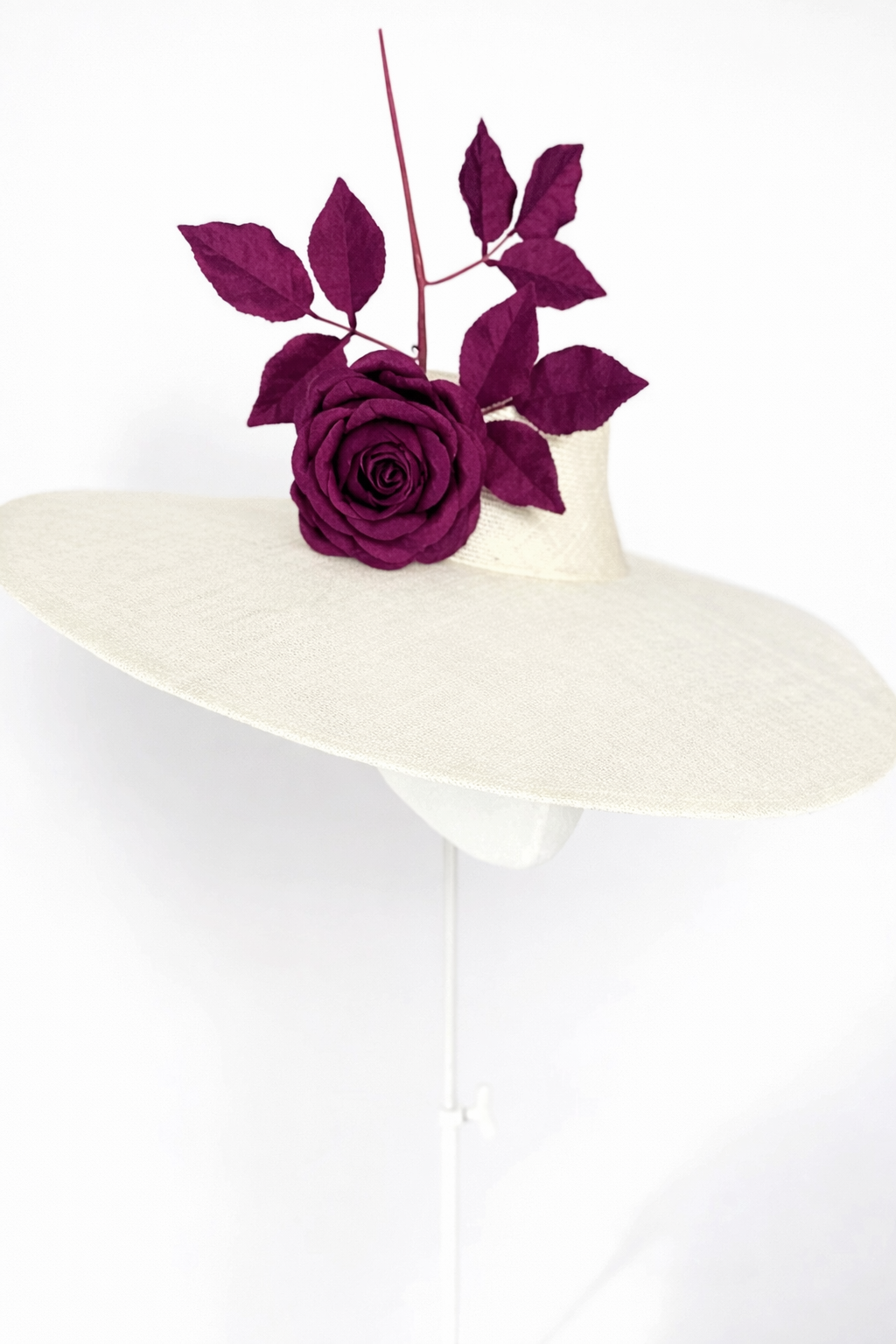 Pammy Floating Rose Large Brim show stopper