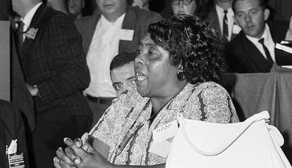Fannie Lou Hamer proudly introduced herself: "My name is Mrs. Fannie Lou Hamer and I live at 626 East Lafayette Street, Ruleville, Mississippi" at the Democratic National Convention in August 1964.
