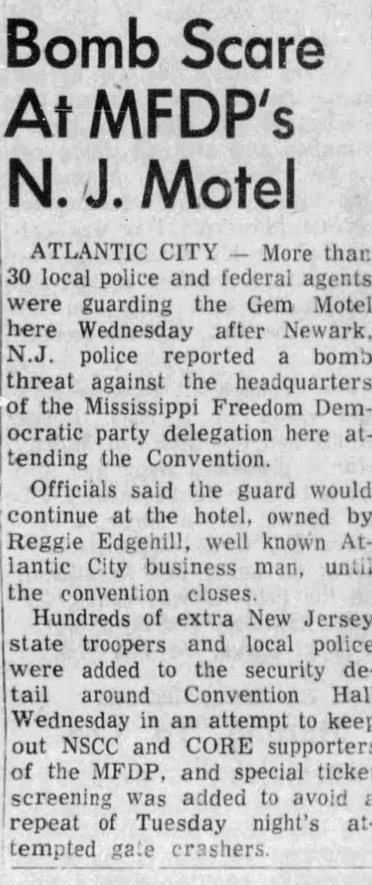 Article from the Sept. 5, 1964 New York Amsterdam News.