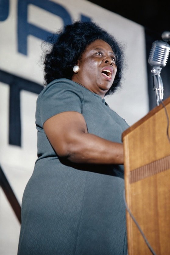 MFDP Founder Fannie Lou Hamer speaks at their first convention in August 1964.