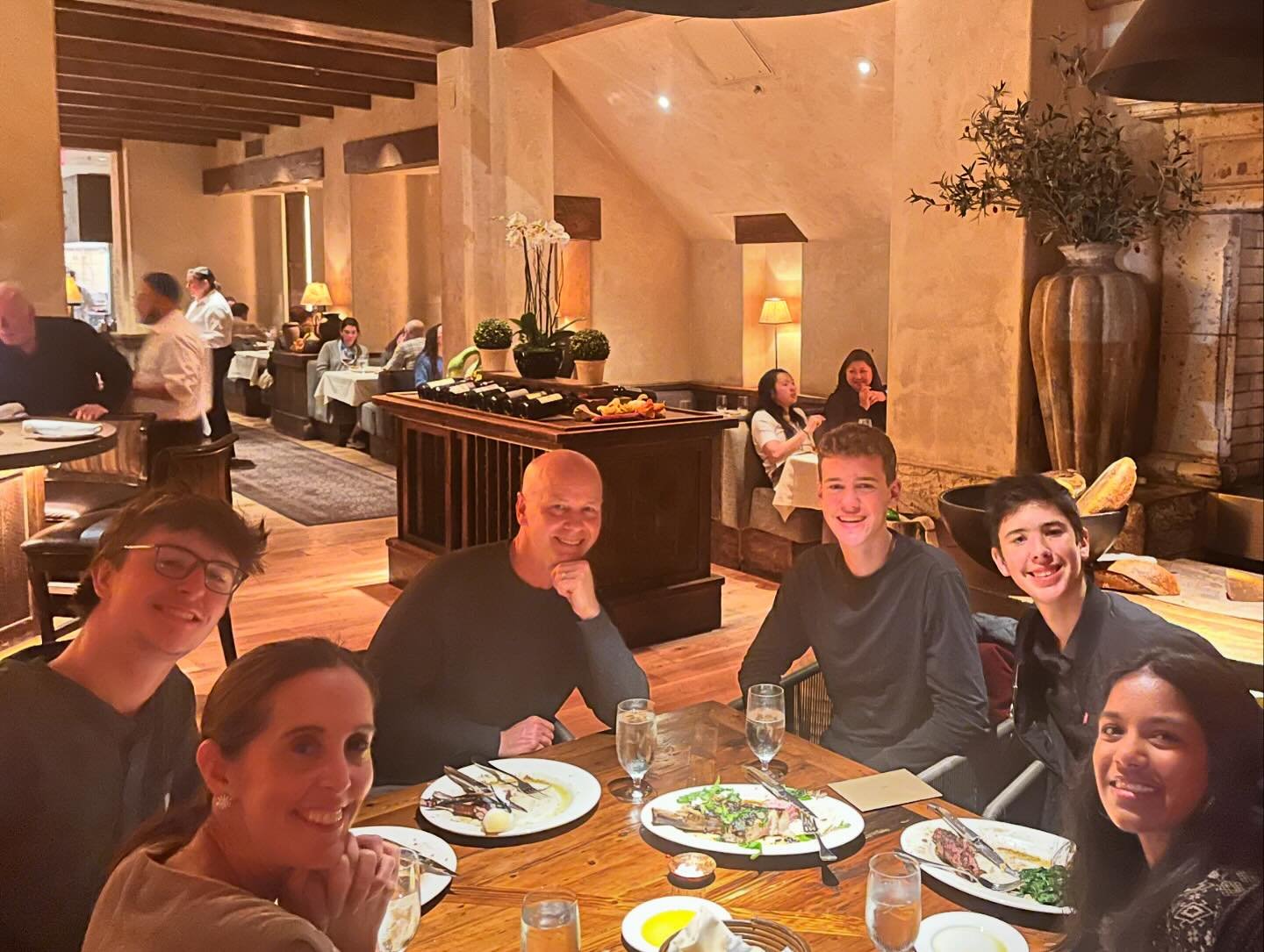 In a season of many significant moments, having our entire family together is the BEST! @sam.pilgreen05 turned 19 on Monday and we celebrated with a special dinner @kokkarisf