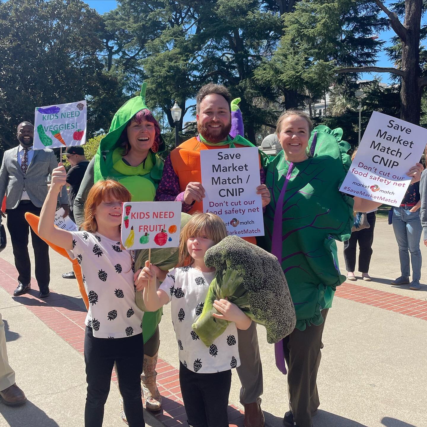 Thank you to everyone who came to Sacramento today to advocate for preserving $35 million for the California Nutrition Incentive Program in CA. If implemented, this cut would destroy the Market Match program which serves so many in our community. Tha