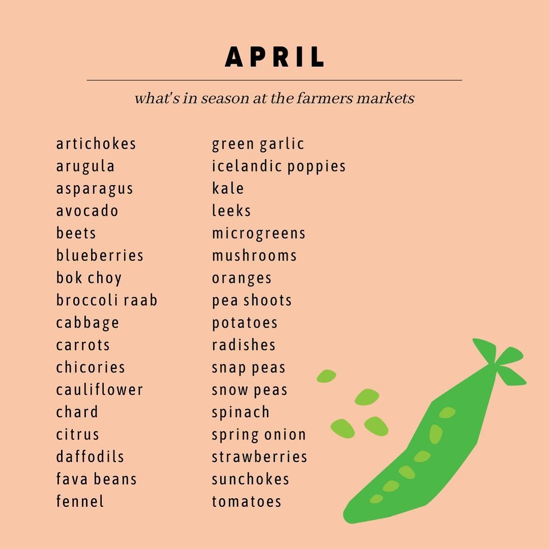 April showers us with a vibrant medley of fresh produce at the farmers market. Get ready to fill your baskets with artichokes, peppery arugula, crisp asparagus, creamy avocados, earthy beets, crunchy bok choy, broccoli, cabbage, cauliflower, and uniq