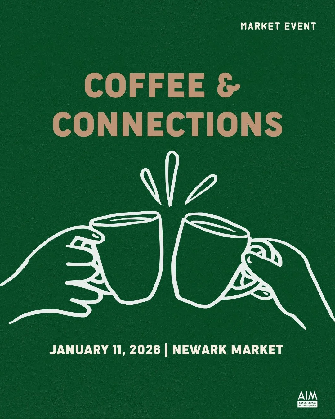 Kick off your Newark Farmers Market morning this weekend with a warm, community-centered start. Join us on Sunday for conversation and complimentary coffee, pastries, and fresh fruit. Connect with @aim.ceo.andy  and AIM staff to hear what&rsquo;s ahe