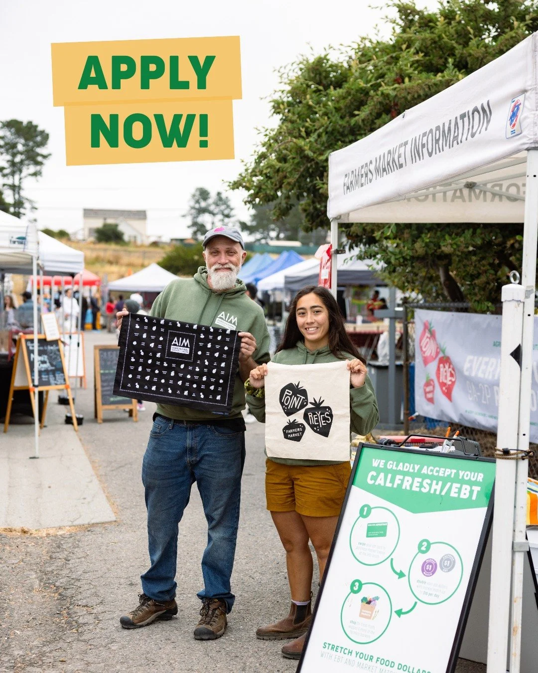 We're now accepting applications for our seasonal markets!

The @point_reyes_farmers_market is a quaint, community-oriented market that serves both West Marin locals and day-trippers alike. The market runs every Saturday from May 2-October 10.

Our S