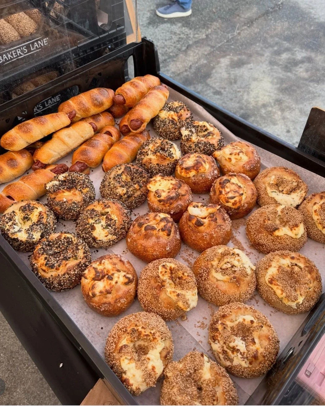Looking for new lunch ideas? Take a stroll through the aisles at the Thursday Marin Farmers Market. Yes, the hot foods are great, but don't miss out on the prepackaged items and bakery goodies. Many of them are ready-to-eat or just need a quick spin 