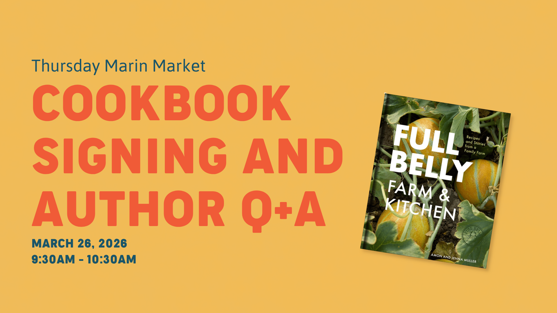 Cookbook Signing and Author Q+A
