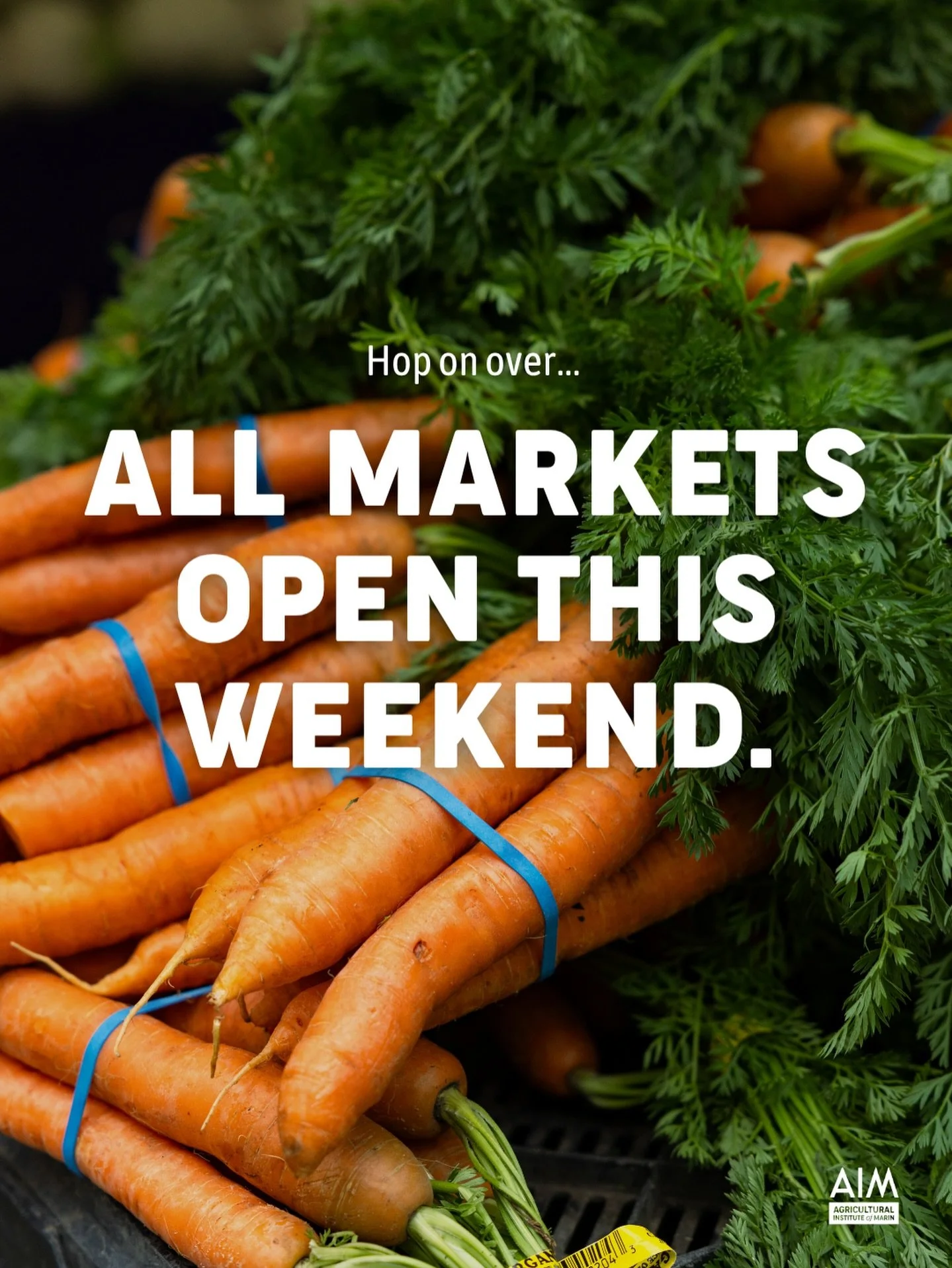 All of our markets are open this week and weekend!Check the Market Participant Directory on the day of if you&rsquo;re looking for something in particular. Some vendors will be taking the day to spend with their families. 🥕