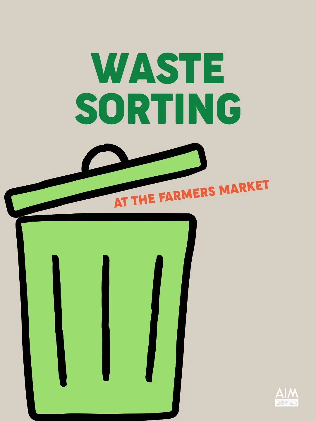 One of the first jobs our Zero Waste Fellows completed were waste audits at our markets. No shade, truly, but we thought a cheat sheet might be helpful. 😉