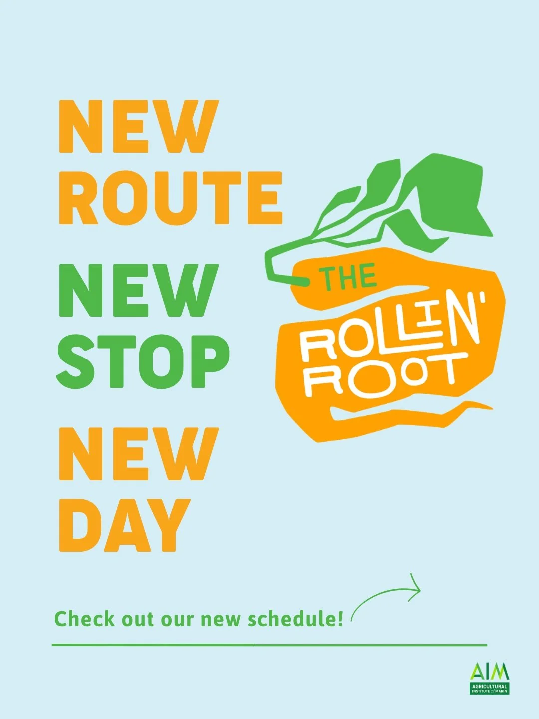 NEW route for The Rollin' Route! Thrilled about the return of Saturdays at Visitacion Valley, with extended hours and activities. New hours and stops start this week.

The Rollin&rsquo; Root is a mobile market stocked with seasonal fruits, vegetables
