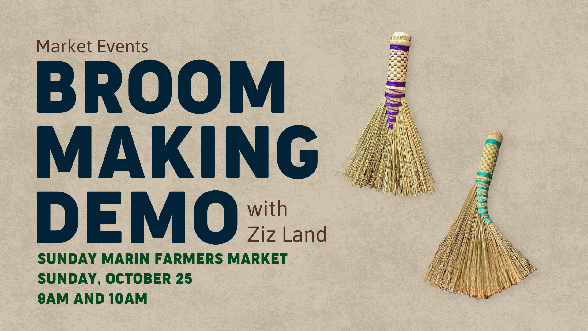 Broom Making Demo with Ziz Land
