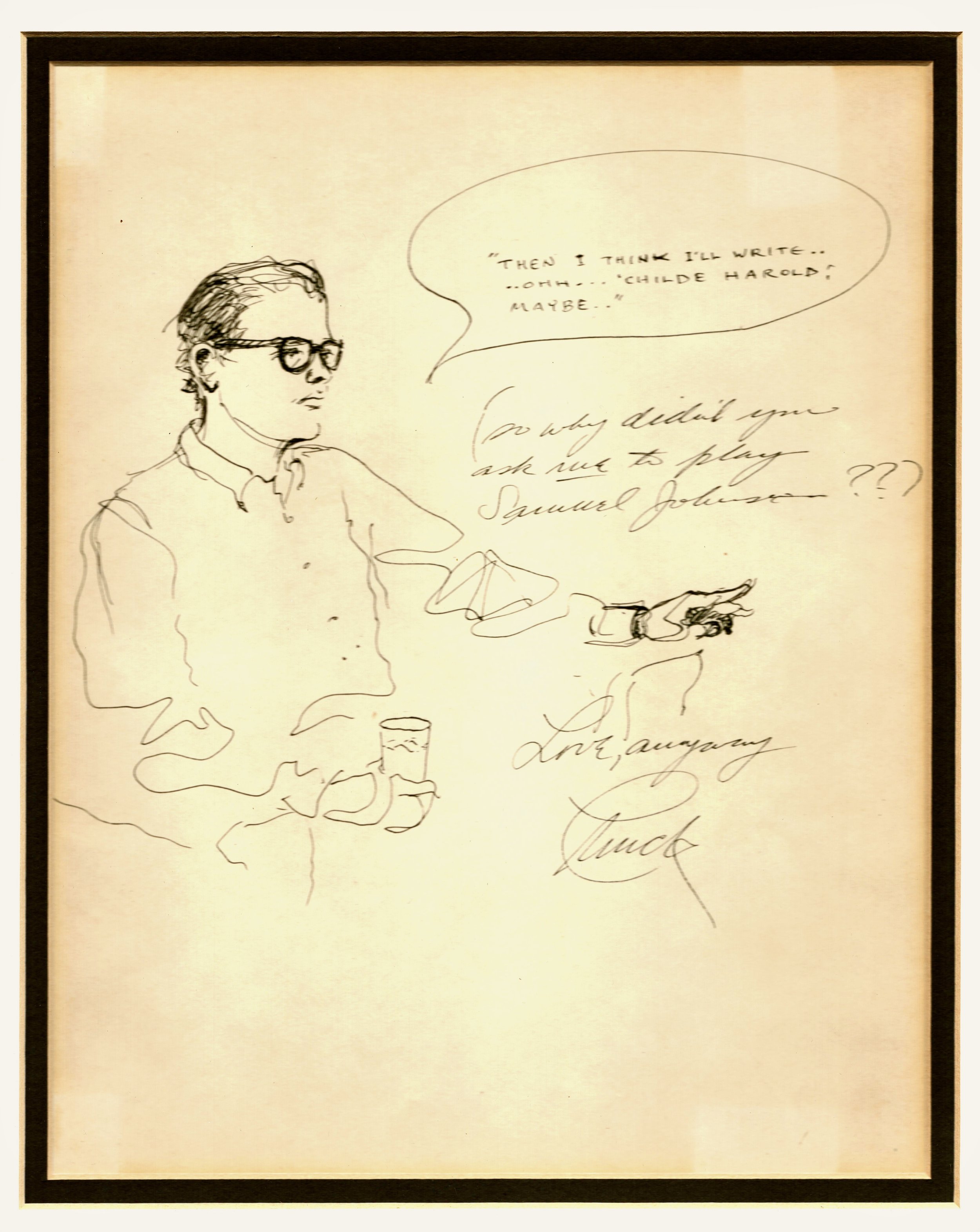 Sketch of James Lee By Charlton Heston