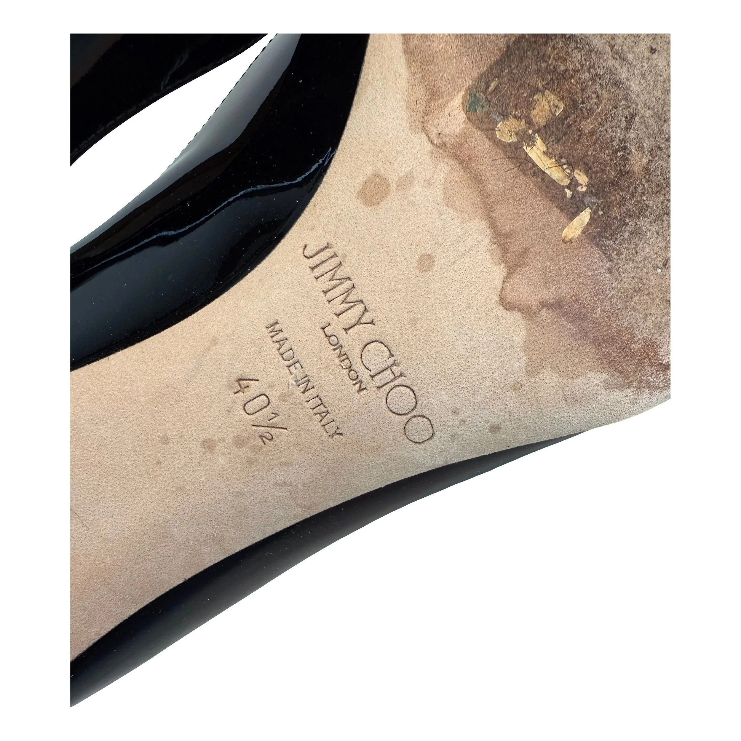 Jimmy Choo “Romy” Patent Leather Pumps, Black, Women's Size 10.5