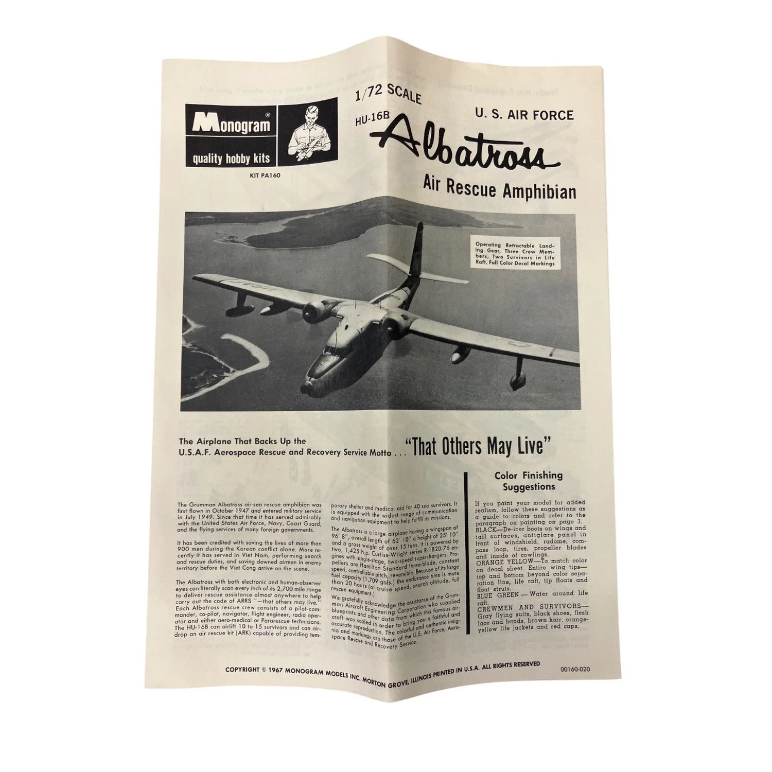 SOVA-M maquette avion 14009 Grumman HU-16A Albatross États-Unis/IDN/ESP