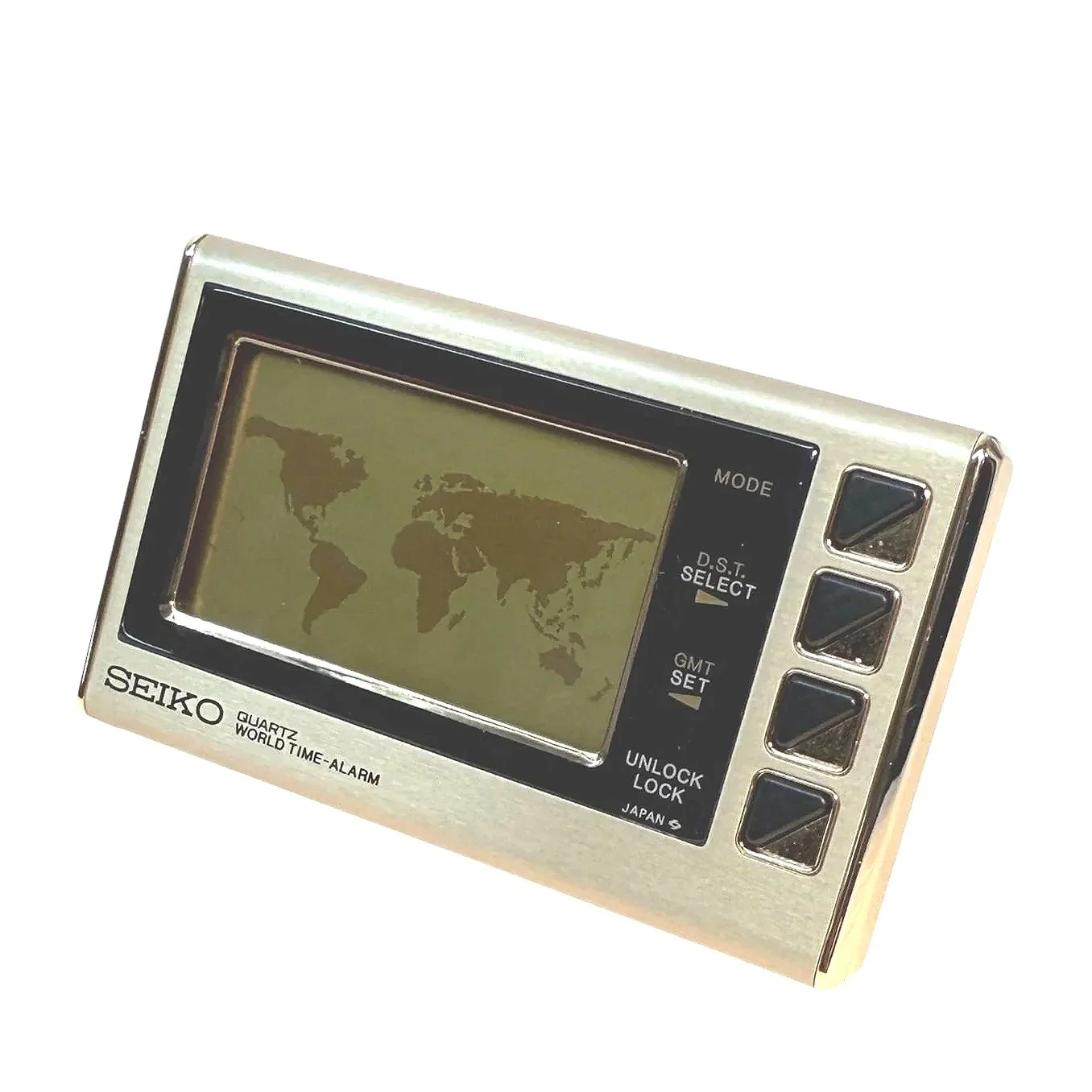 Vintage Seiko Quartz World Time Alarm Digital Travel Clock