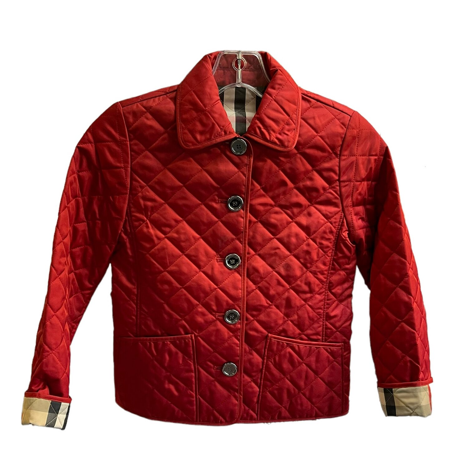 Silicium Klagen grafiek Burberry Quilted Kid's Jacket, Size 8 — Mercer Island Thrift Shop