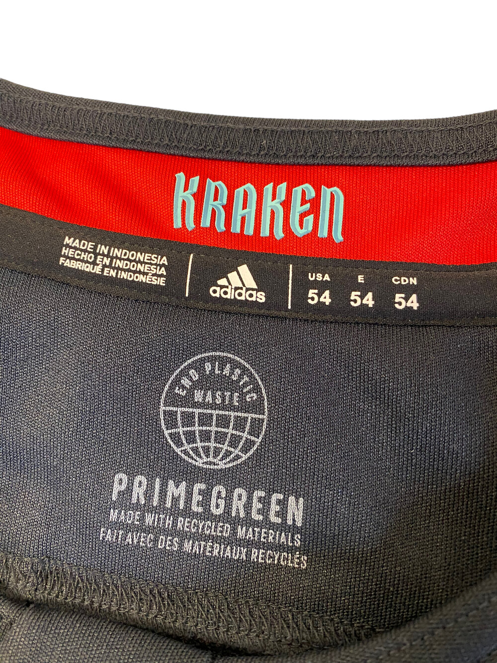 Seattle Kraken Pro Adidas NHL Jersey with Inaugural Patch (Primegreen  Model), Size 54 (XL) — Mercer Island Thrift Shop