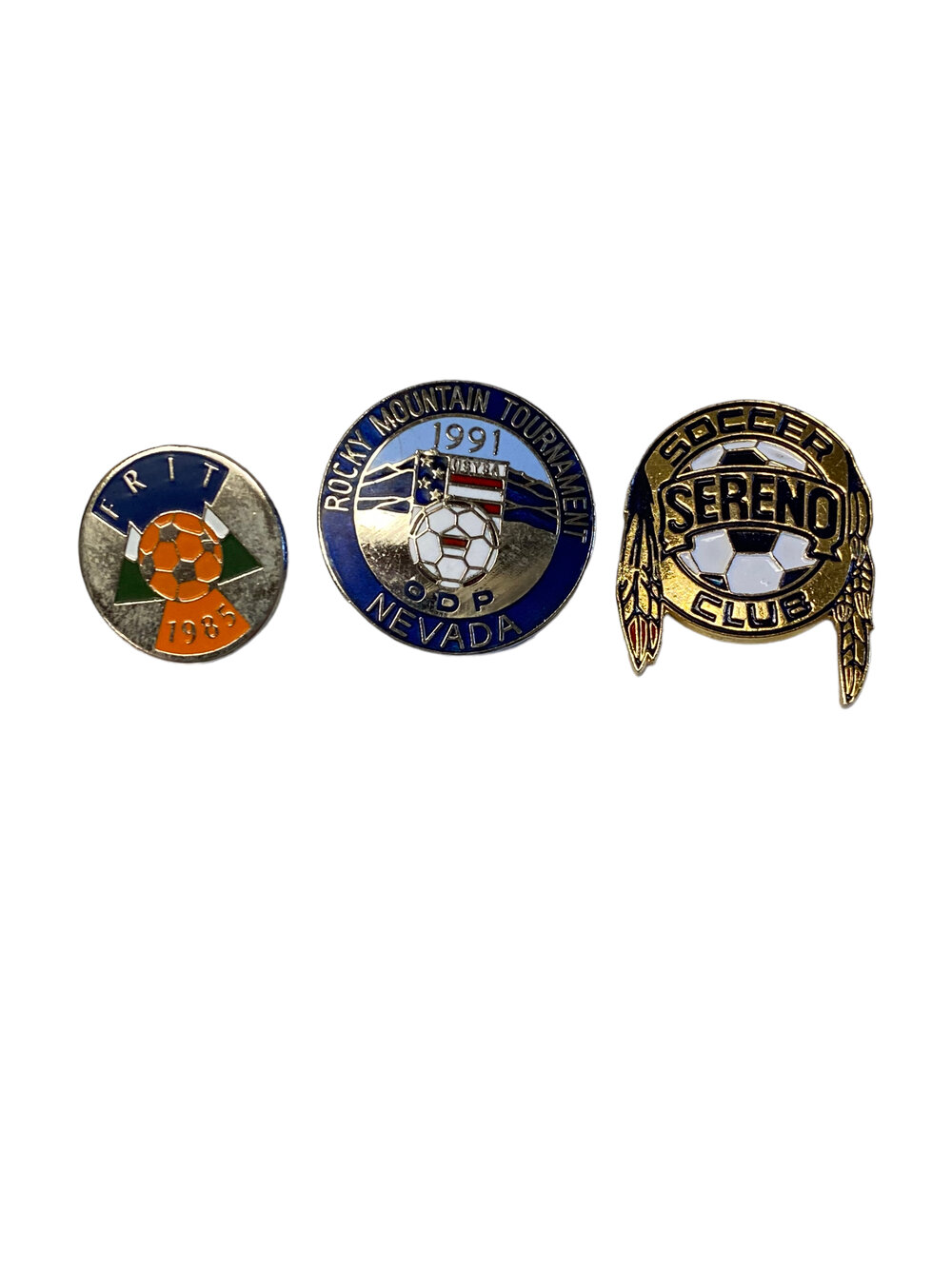 Set of Vintage Band Enamel Pins — Mercer Island Thrift Shop