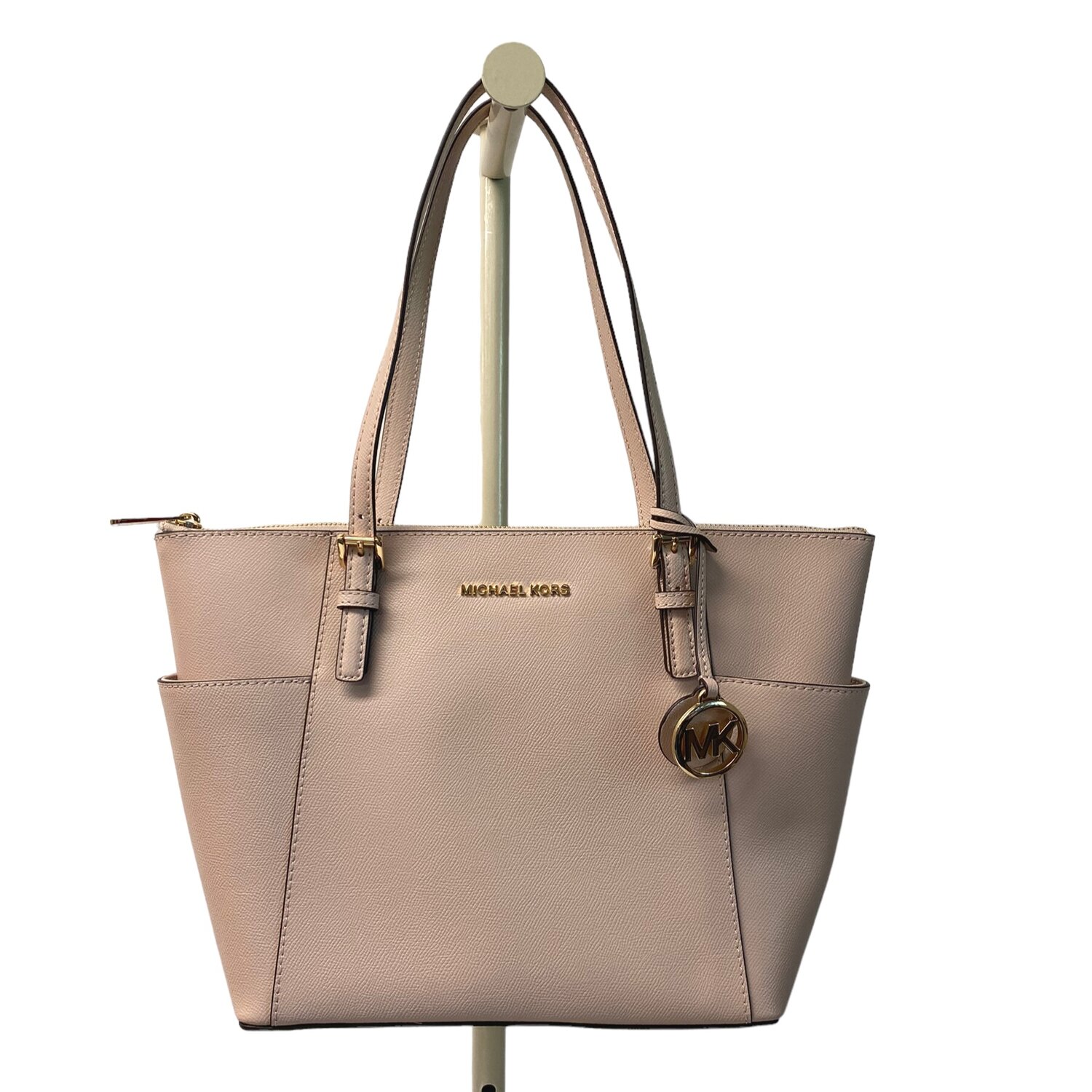 Sale MICHAEL BY MICHAEL KORS Saffiano leather JET SET CROSSBODY Bag Pale  Pink -20% Off Elsa Boutique
