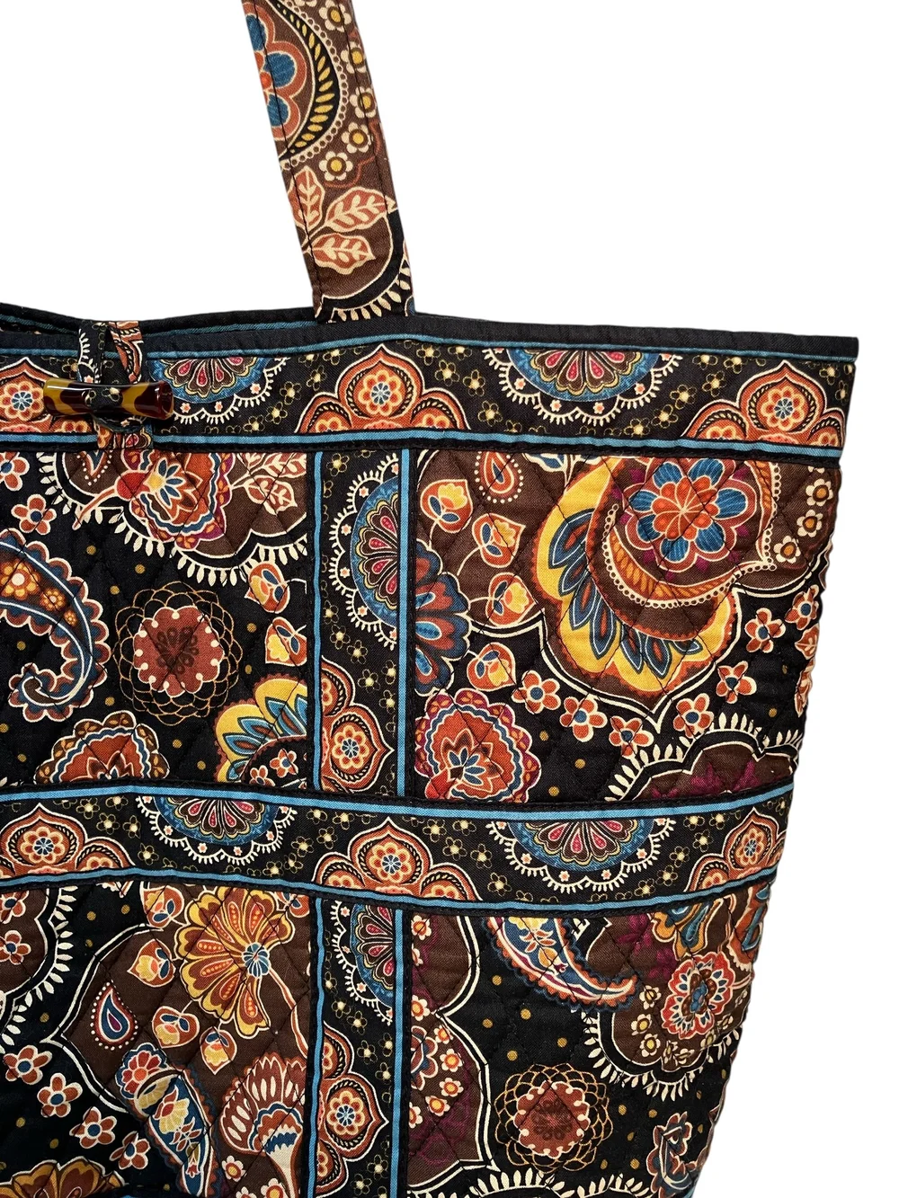 Vera Bradley Kensington Quilted Tote Bag, Brown — Mercer Island