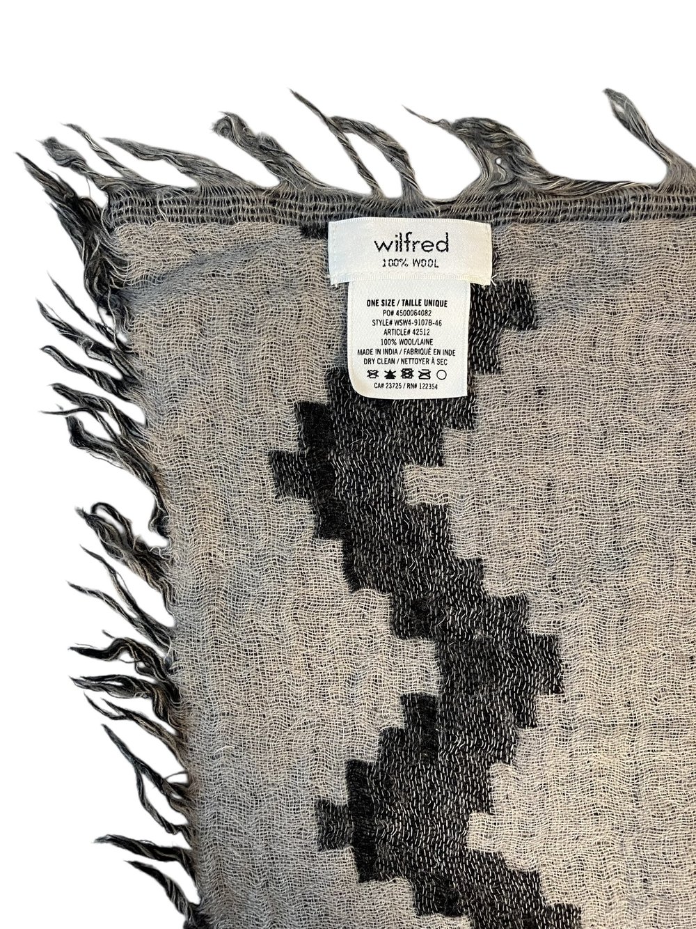 Wilfred Diamond Mosaic Wool Scarf — Mercer Island Thrift Shop
