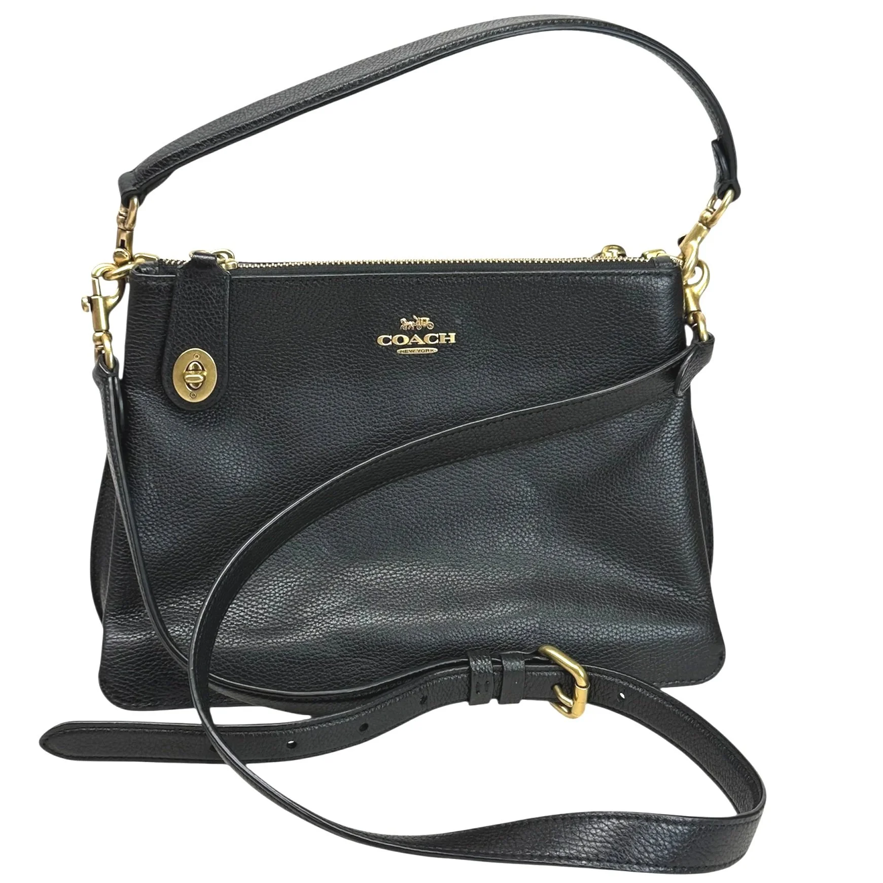 COACH 黒レザー ボディバッグ ゴールドロゴ 楽天市場】Coach コーチ Crossbady Bag ボディバッグ クロスボディ