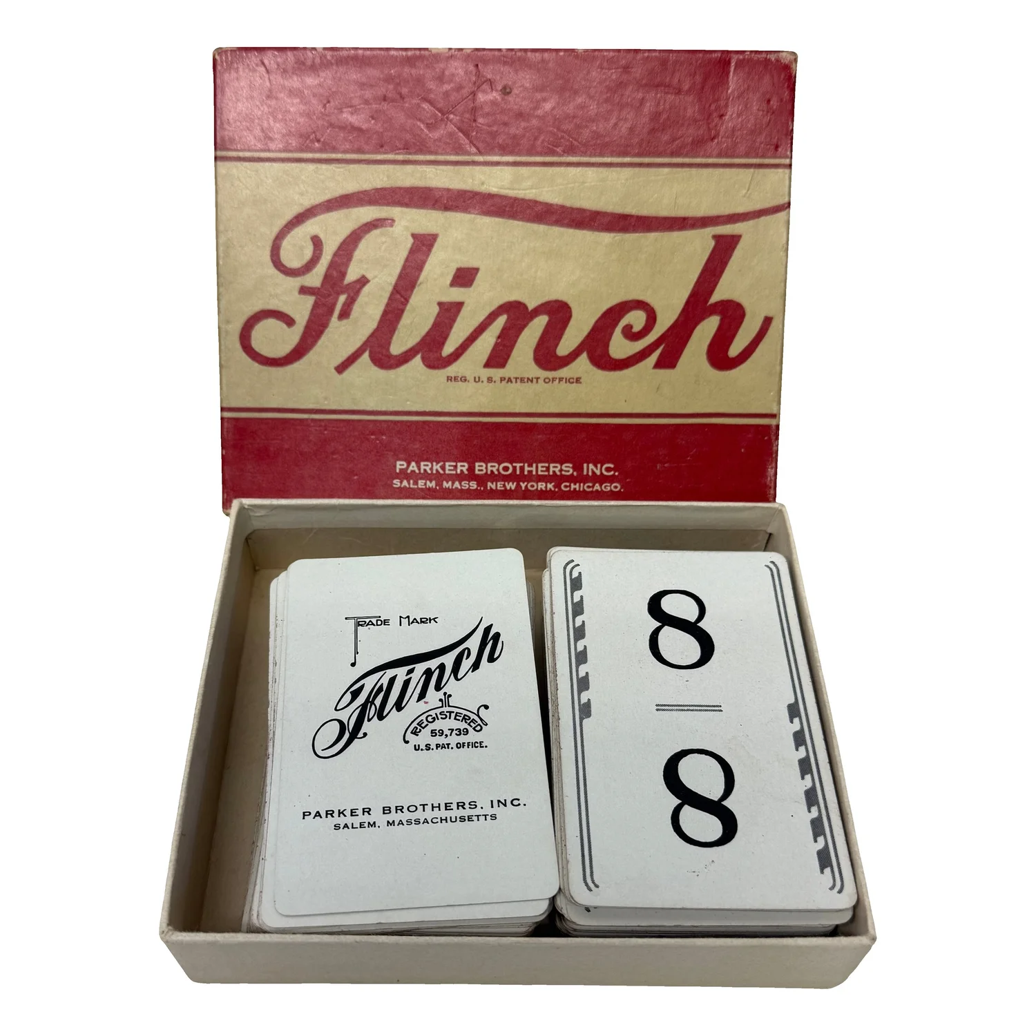 Vintage 1938 Parker Brothers “Flinch” Card Game - Complete in