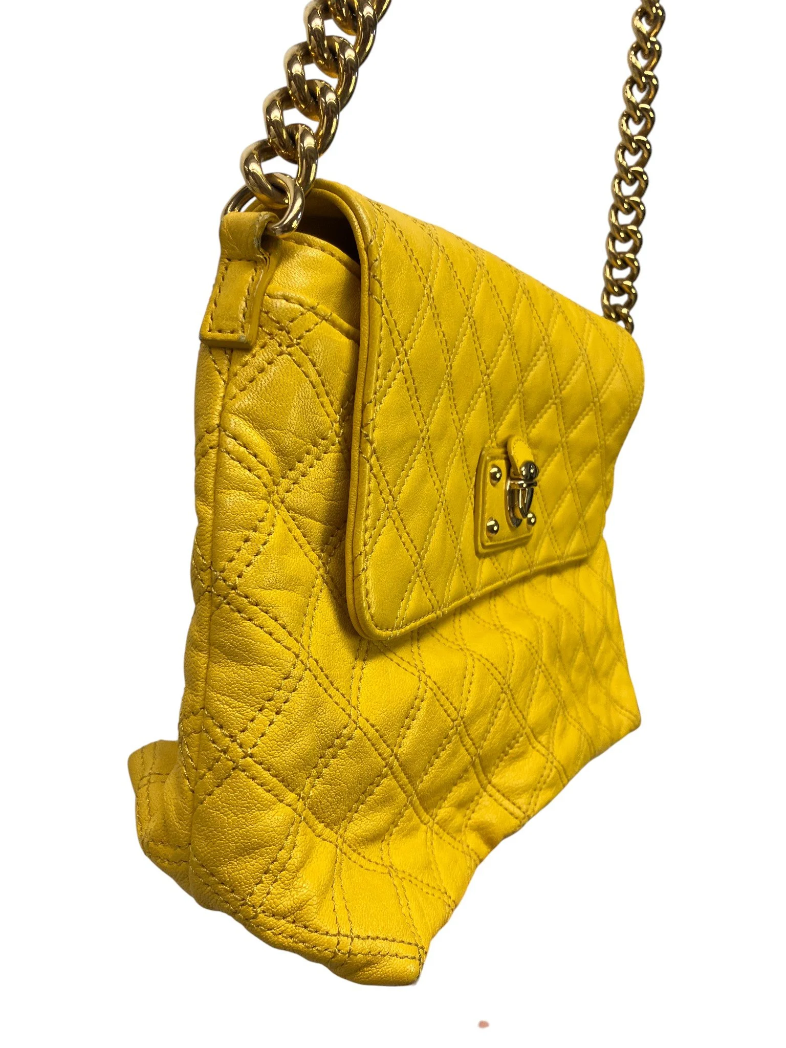 Marc Jacobs Quilted Leather XL Single Bag, Yellow — Mercer Island