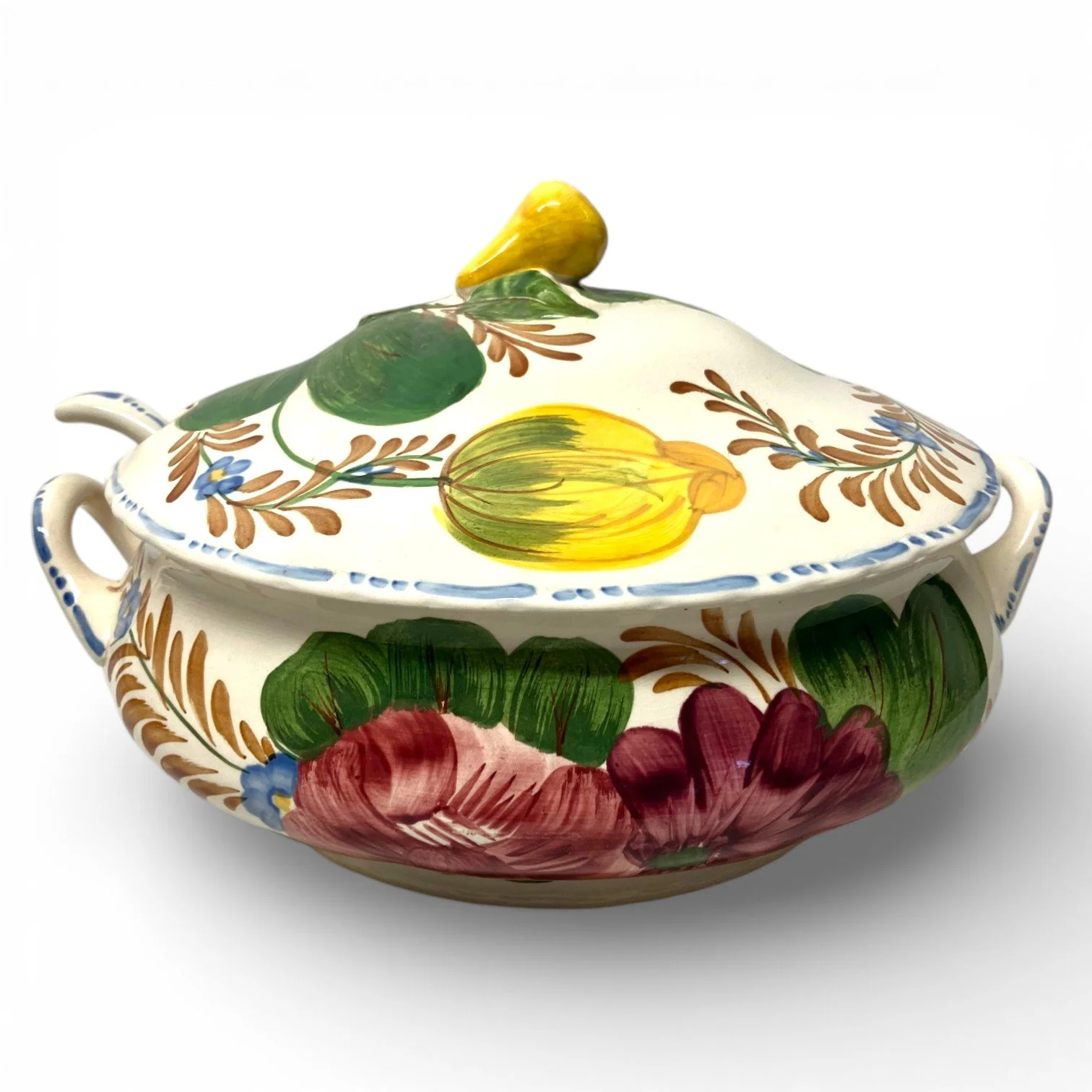 Simpsons Belle Fiore Vintage Chanticleer Ware Tureen & Ladle