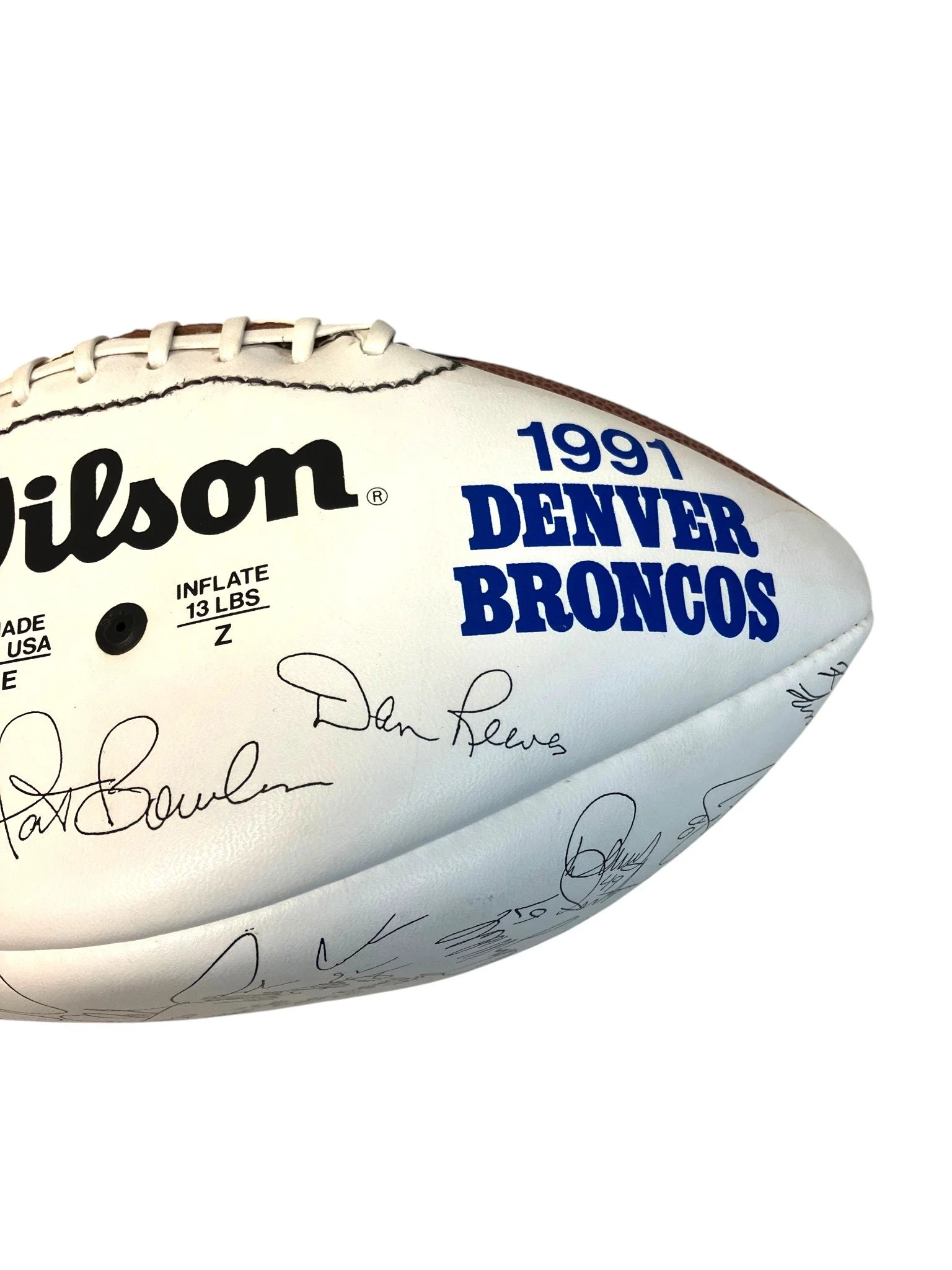 Vintage 1991 Wilson Denver Broncos Commemorative Football – Team