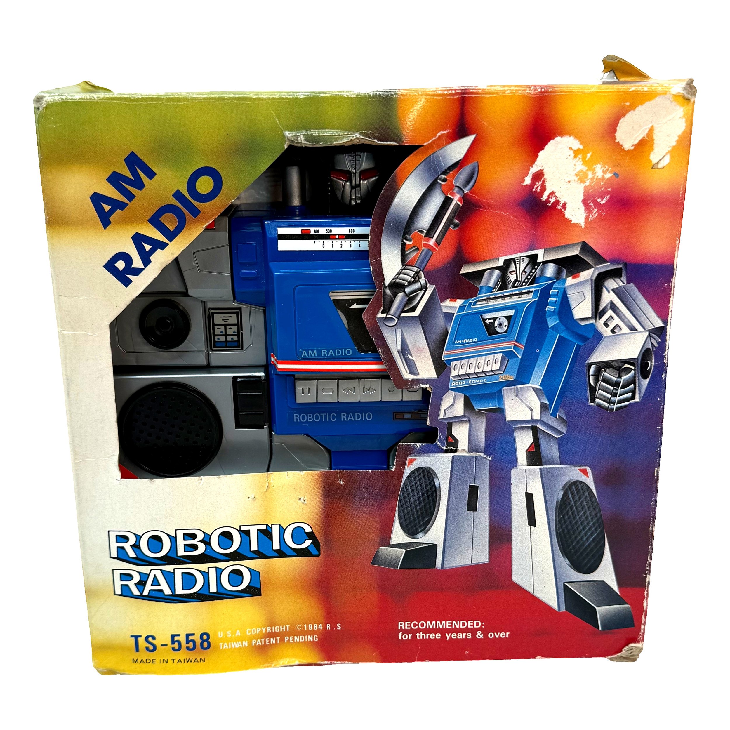 Vintage Robotic Radio TS-558 Transforming Figure, Tai Fong 1984