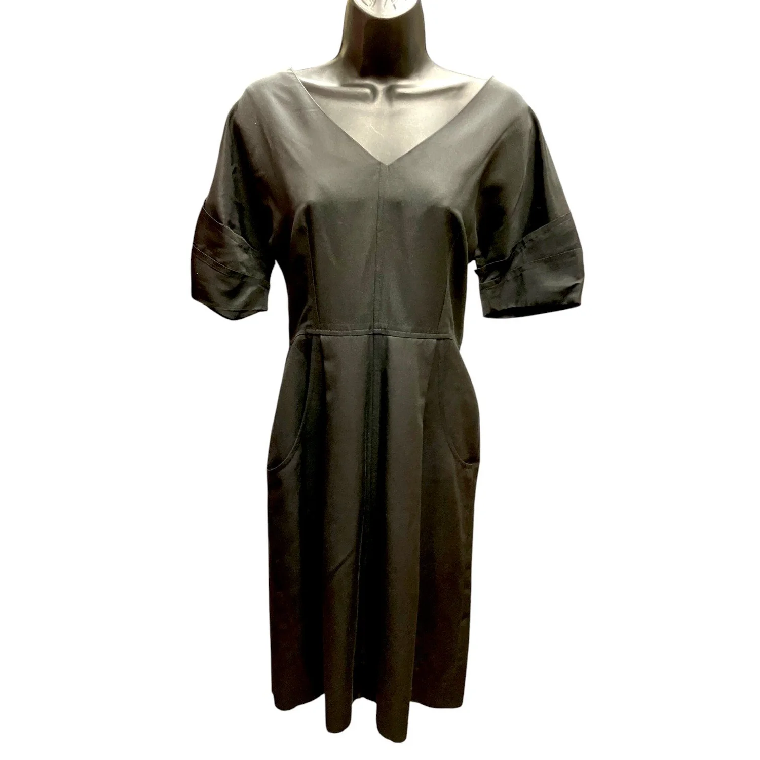 lela silk dress Lela Rose Silk Blend Dress, Black, Size 6 (S) — Mercer Island Thrift Shop