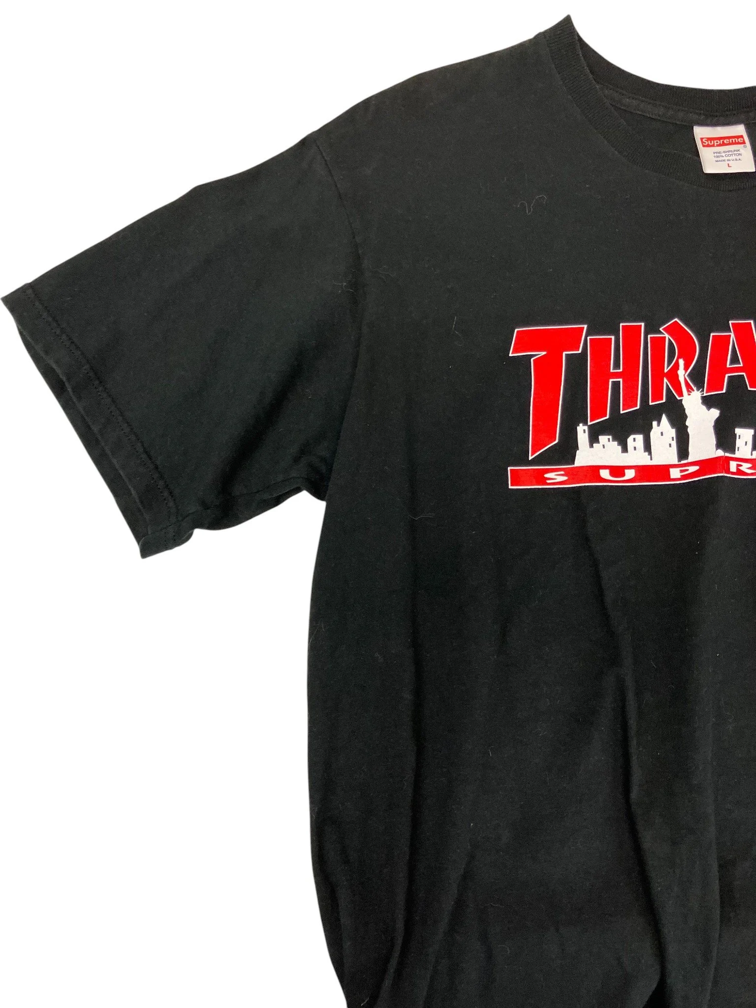 Supreme SS19 Dynamite Graphic T-Shirt, Black, Men's Large L