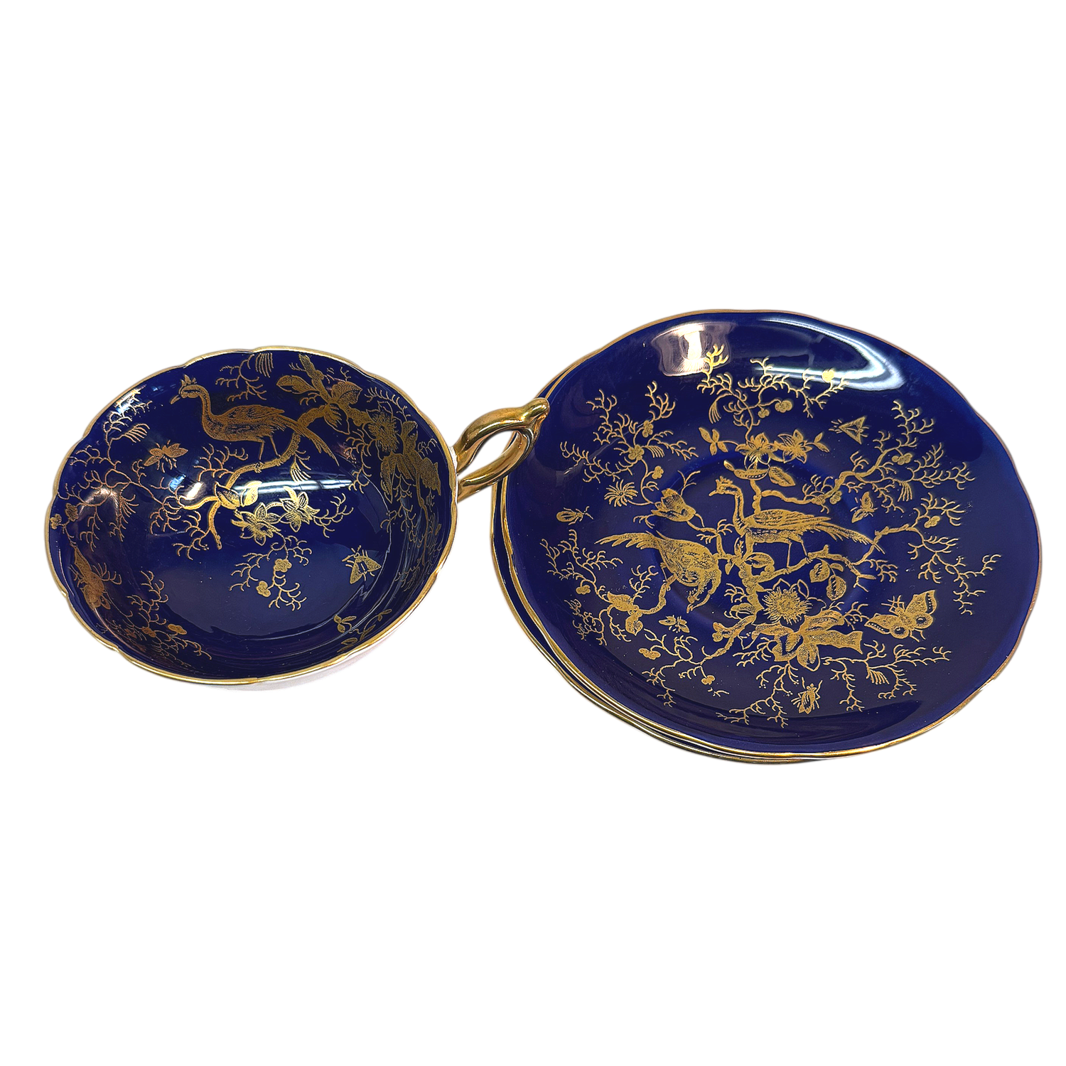 Coalport “Cairo” Bone China Teacup & Saucer Sets — Mercer Island