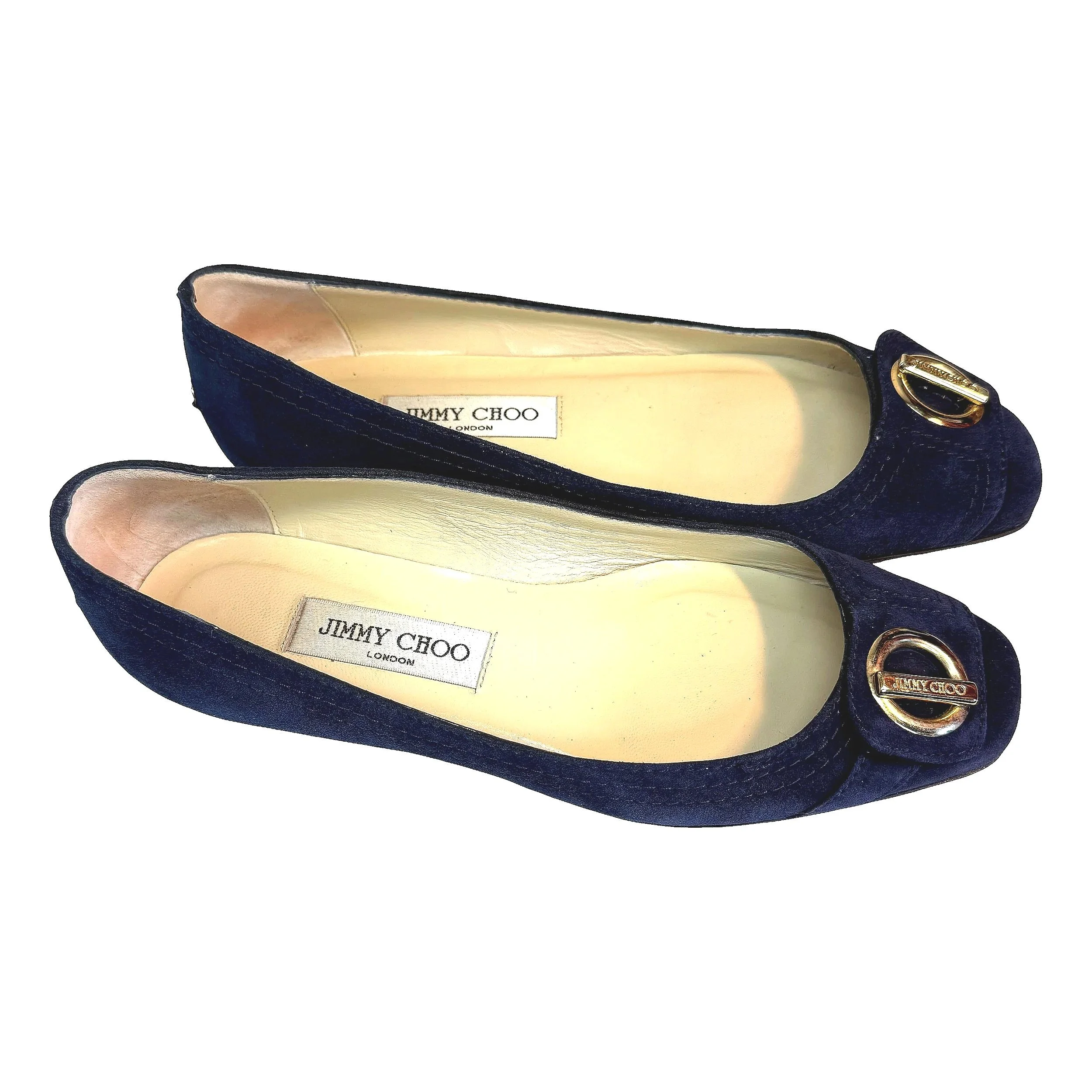 Jimmy Choo Suede Flats, Blue, Women's Size 7.5 — Mercer Island