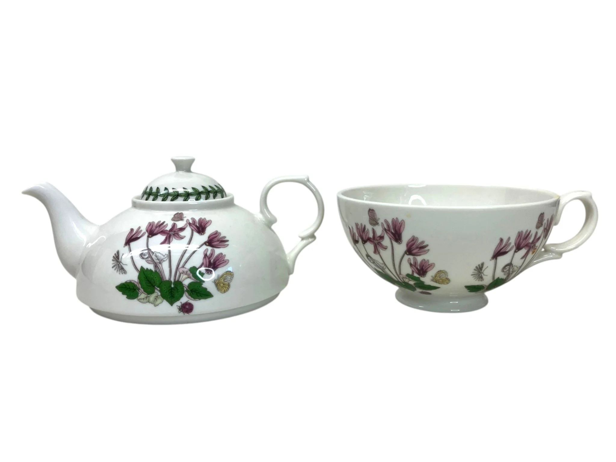 Portmeirion Botanical Garden Individual Teapot & Cup Set, Daisy 