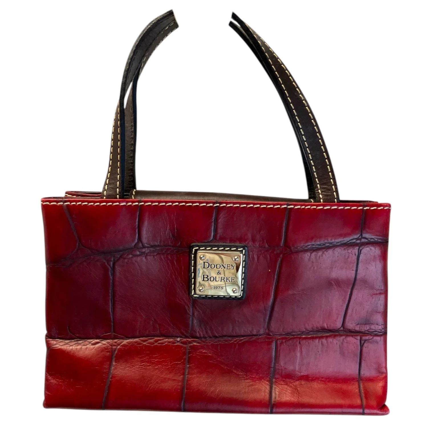 Y2K Dooney & Bourke Red Croc Mini Handbag — Mercer Island Thrift Shop