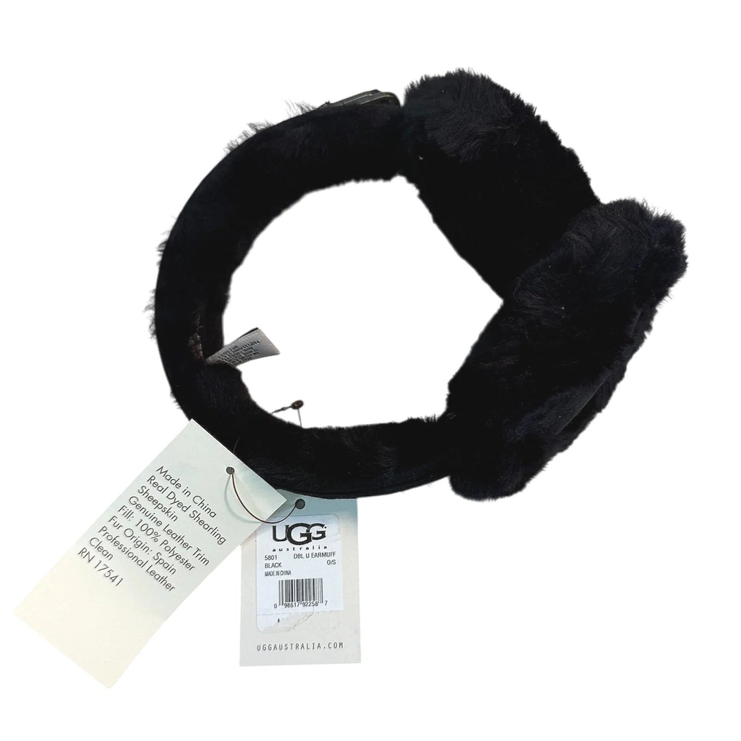 UGG Black Shearling Earmuffs These Ugg Earmuffs Keep Me Warm Without Hat Hair main image 3