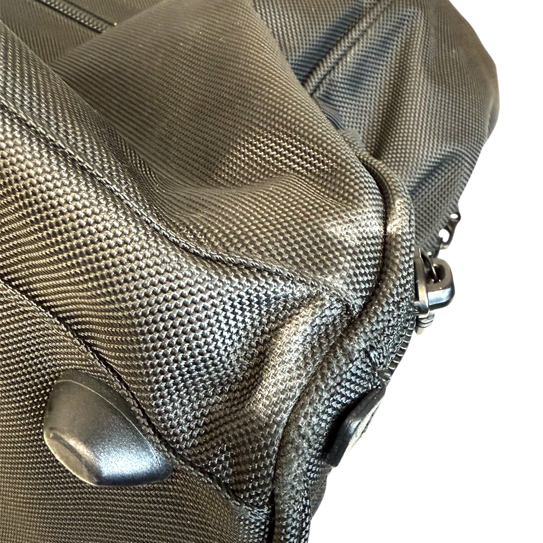TUMI Alpha Deluxe Carry-On Satchel – Black Ballistic Nylon