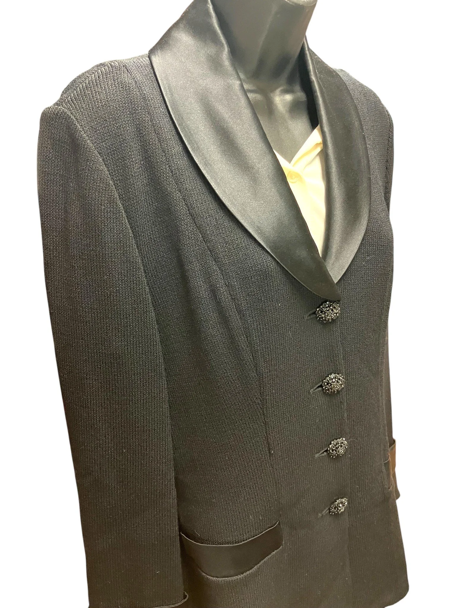 St. John Evening By Marie Gray Women's Suit Jacket Black