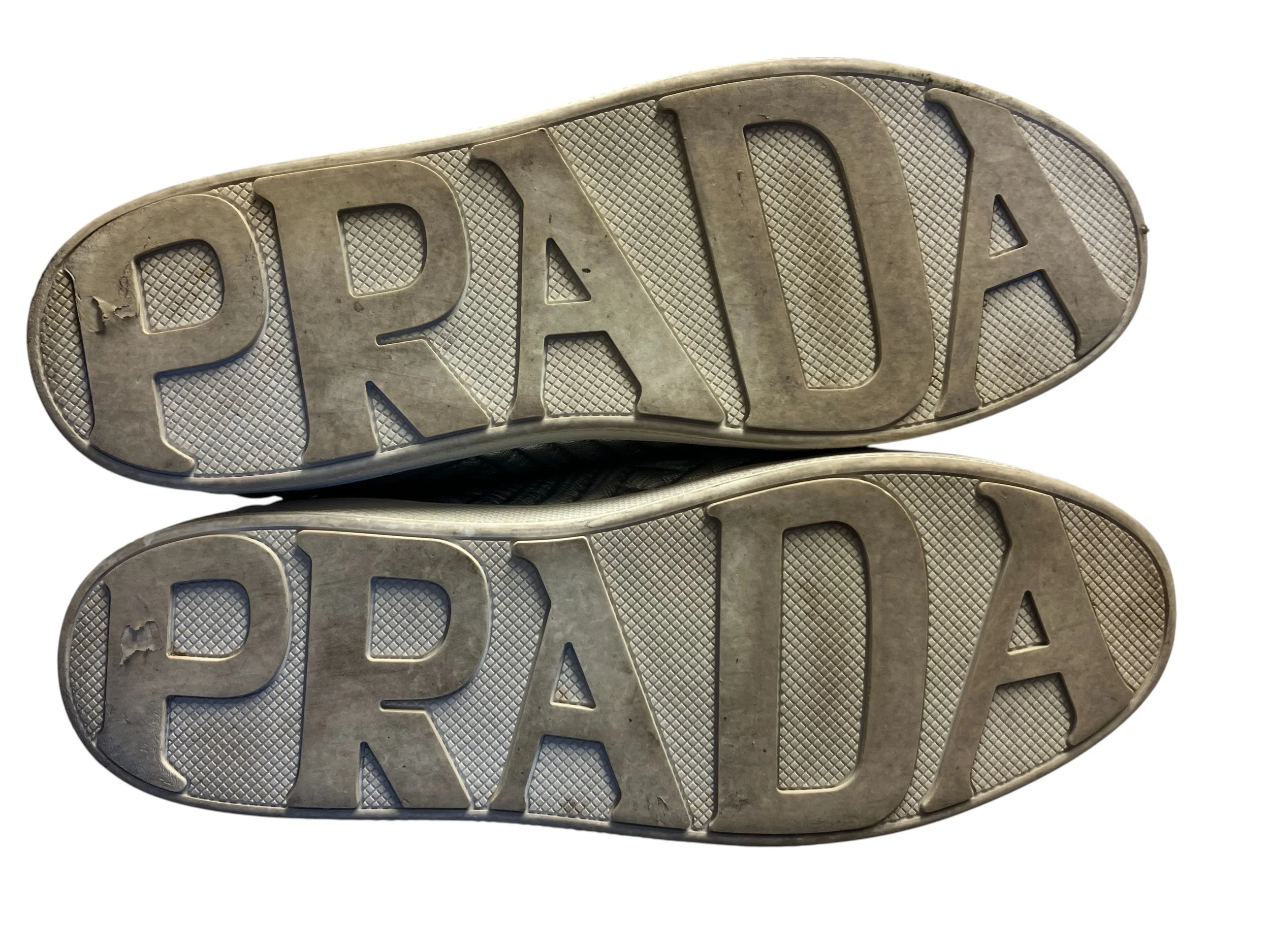 Prada Silver Sneakers, Size 40 (US 9.5-10) — Mercer Island Thrift Shop