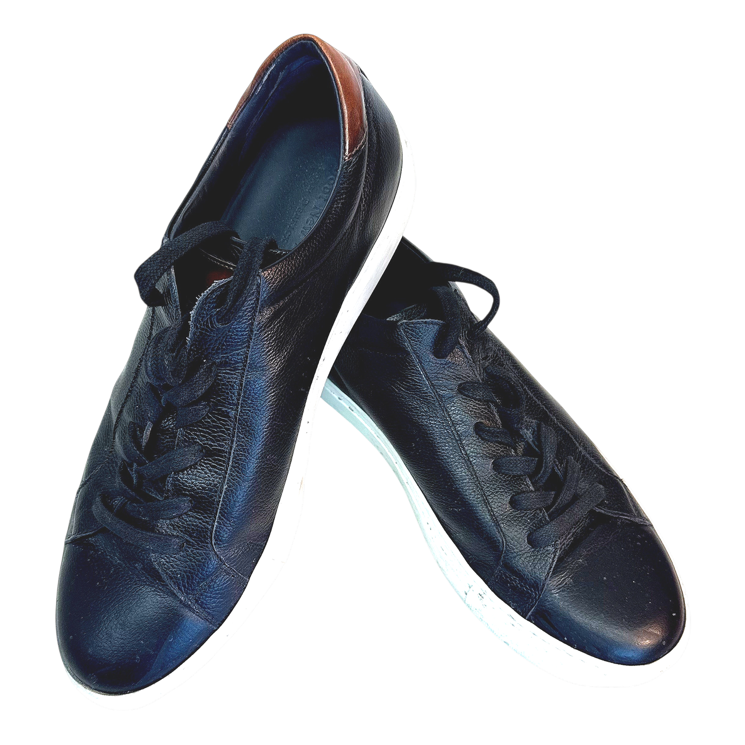 To Boot New York Knox Grained Leather Sneakers, Black, Men's Size