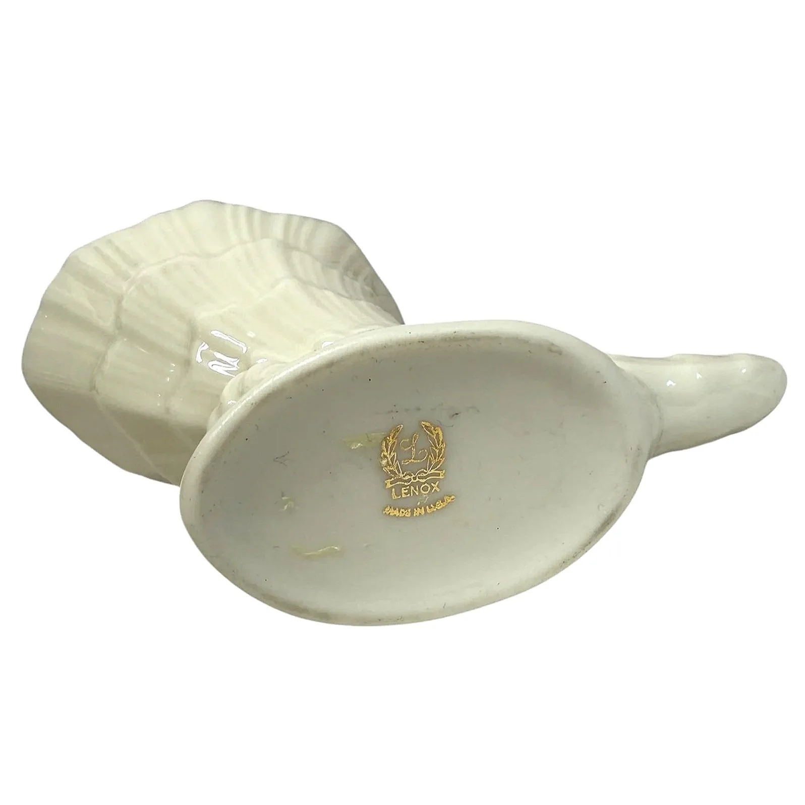 Lenox “Cornucopia / Horn of Plenty” Ivory Bone China Bud Vase